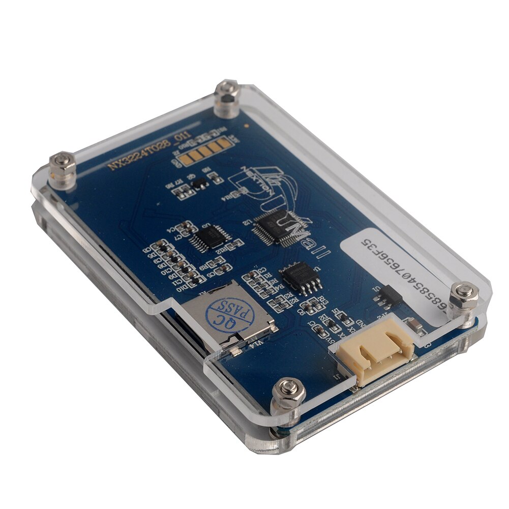 Nextion 2.8 inch USART HMI LCD Touch Display Screen Module NX3224T028 +Transparent Clear Case for Arduino Raspberry Pi