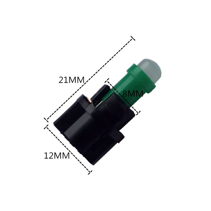 Bombilla Led T5 T6.5 w1.2 WCAR, luces interiores, panel, cuña indicadora de calentamiento, instrumento automático, lámpara de aire acondicionado 12V 10 Uds.