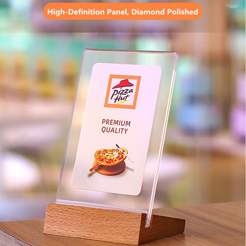 A4 Clear acrylic picture paper photo poster frame acrylic sign holder advertising board
