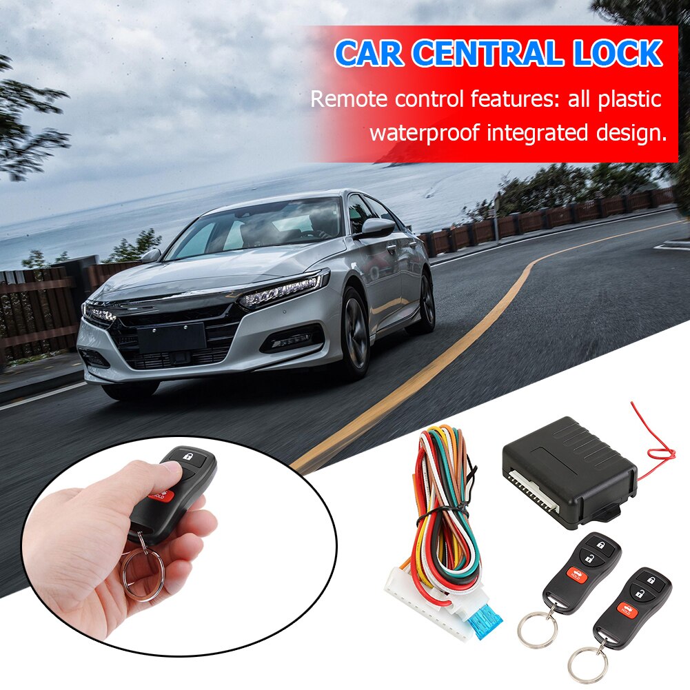 Car Keyless Entry System Button LED Keychain Central Door Lock Kit 410/T109 Car Remote Central Door Lock Keyless System