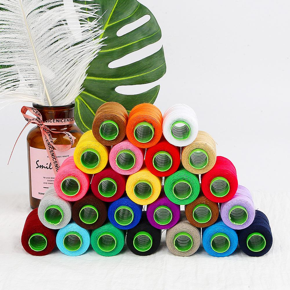 Hilos de algodón para máquina de coser, cuerda de alta tenacidad, suministros de costura compatibles para bordados o manualidades hechas a mano, 1 unidad