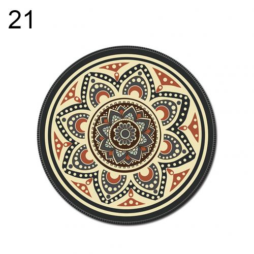 Fabriek Prijs Vintage Bohemian Ronde Computer 3D Spel Tapijt Muismat Mat Anti Slip Mousepad: 21