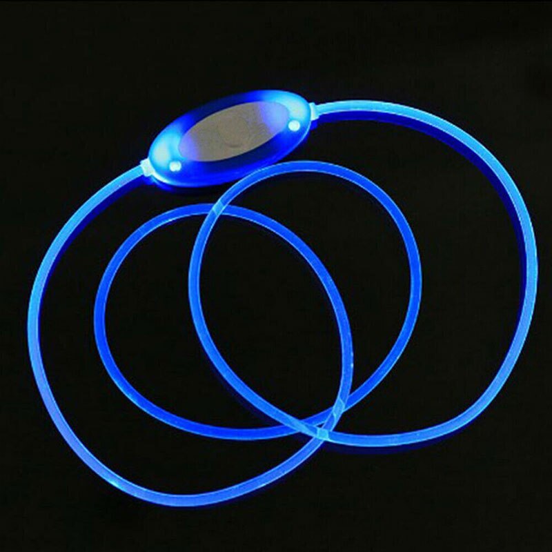 Collar luminoso LED, DIY se puede cortar y collar de perro ajustable corbata de perro suficiente colgante collar de perro led cinturon coche perro