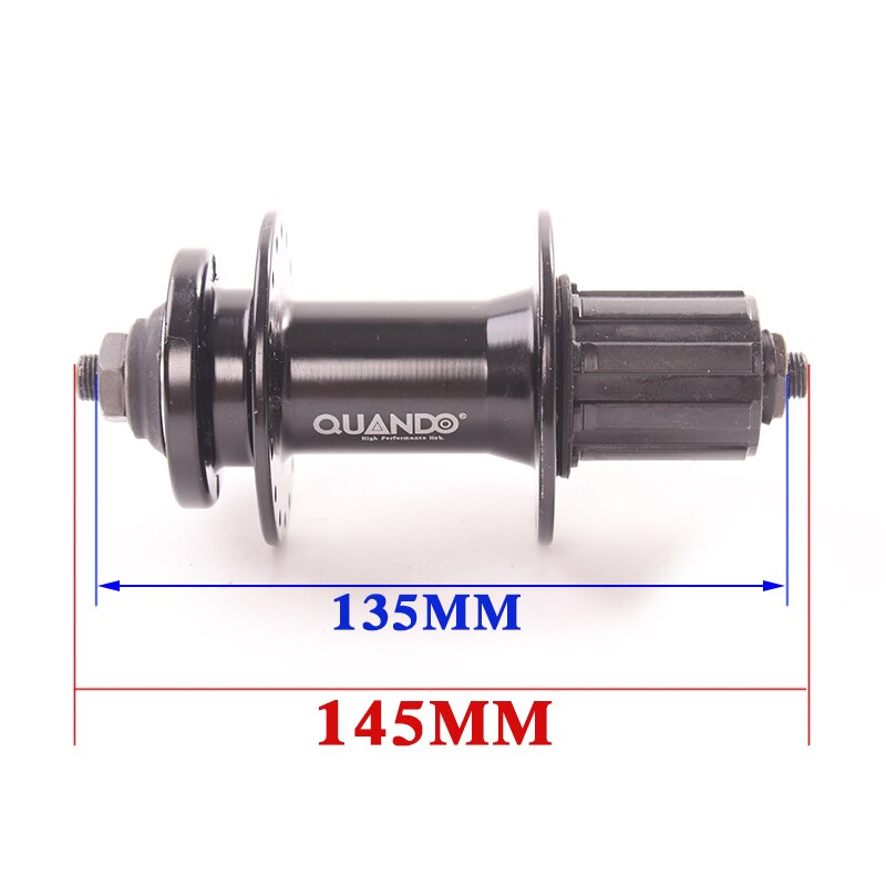 QUANDO vélo moyeu bague entretoise moyeu 32H 36H trous vélo vtt VTT avant arrière Cassette roue libre et 6 boulon frein à disque