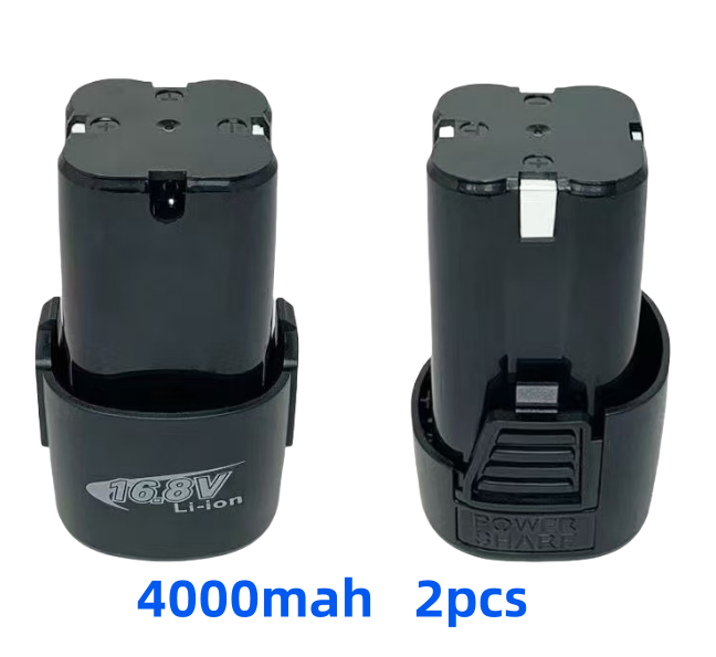 16,8 V Universal-Lithiumbatterie für Elektrowerkzeuge, Elektroschrauber und Bohrmaschinen, 16,8 V 4,0 Ah, Multifunktionsbatterie: Rot