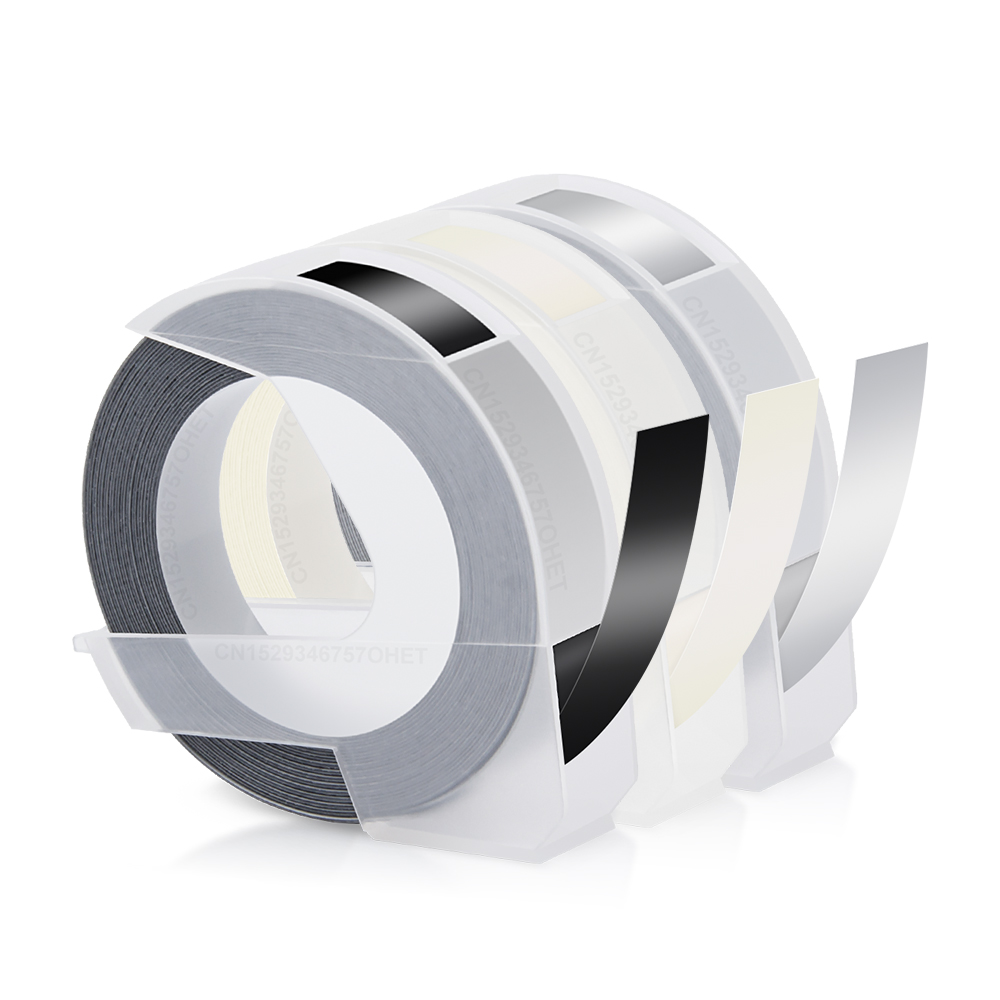 3D Embossing Typewriter B90 Manual Labeller Handheld Label Printer Similar as Dymo 12965 Labeling Machine or 3PK Label Tapes: Y