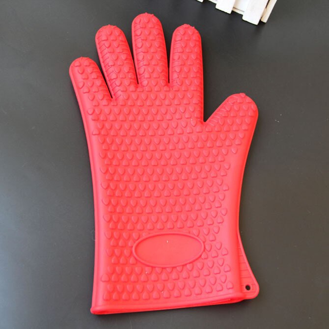 Küche handschuhe hitzeschutz-handschuhe mikrowelle backen handschuhe silikon küche liefert isolierung fünf Finger handschuhe: verrotten