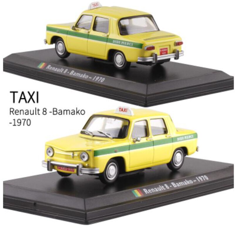 1:43 Scale Metal Alloy Classic FIAT FORD Cab Taxi Car Truck Model Diecast Alloy Car Model Auto Vehicles Toys For Collection: Bamako 1970