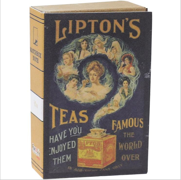 122 sheets/book Matchbox Retro Mini Notepad Tear-away note book Portable note paper Office School Stationery