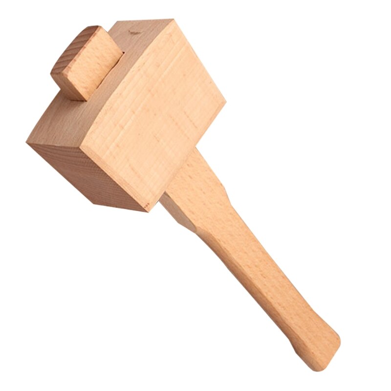 Herramienta de carpintería de madera maciza de carpintero, mazo de madera, mango de martillo