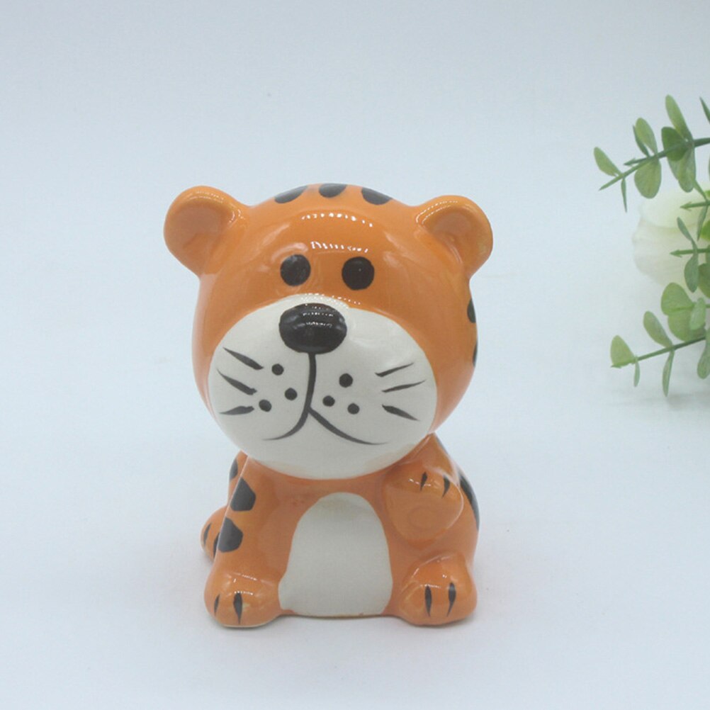 Tirelire en céramique en forme de tigre pour hommes et enfants, Pot d&#39;épargne pour pièces de monnaie