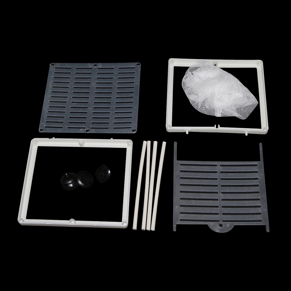 Aquarium Broederij Aquarium Incubator Net Met Zuignap Vis Isolatie Fokken Netto Doos Voor Baby Vissen Clownvis Guppy Wit