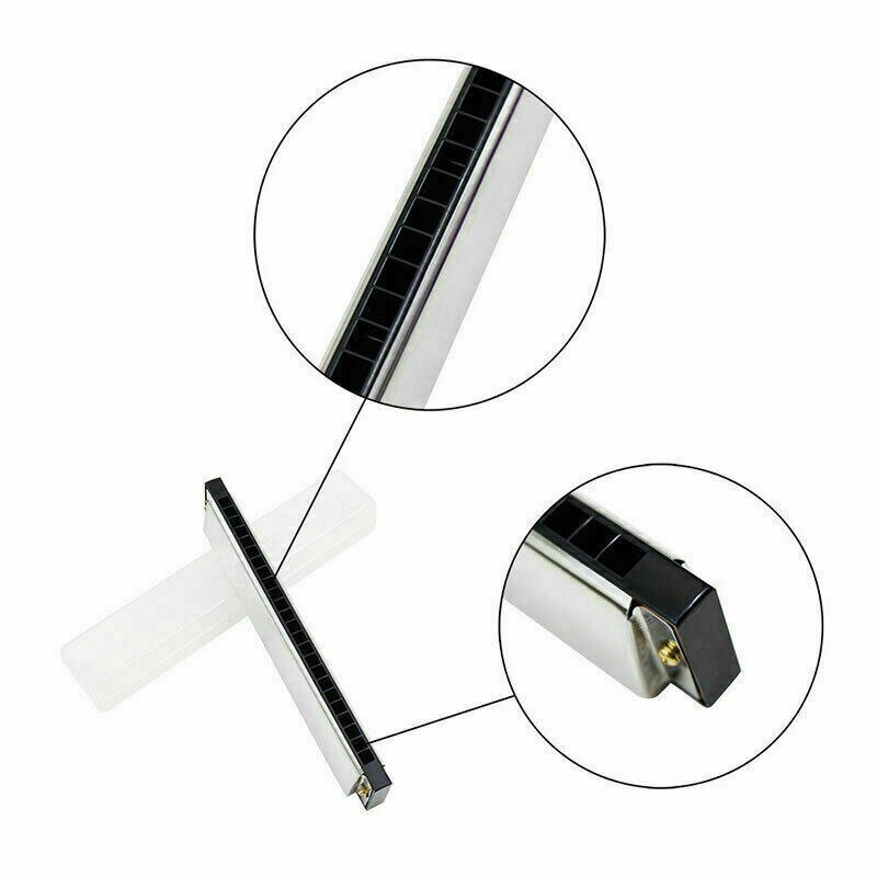 Professionele 24 Hole Harmonica Key C Mondharmonica Hobby Training Voor Beginners Muziekinstrument Met Clear Opbergdoos