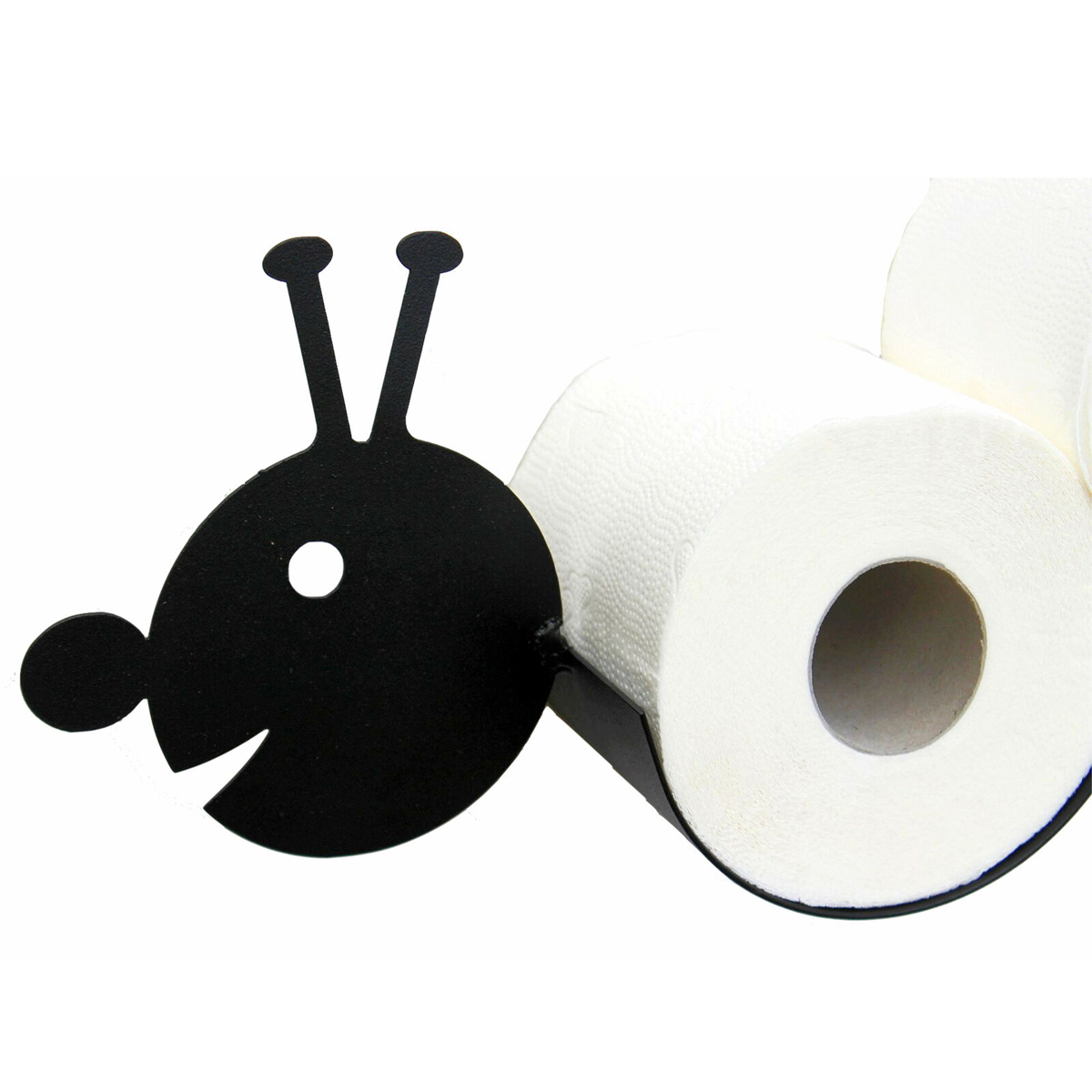 Porte-rouleau de papier toilette en métal chenille, support mural, support de rangement pour rouleaux de papier toilette, nouveauté animaux salle de bain