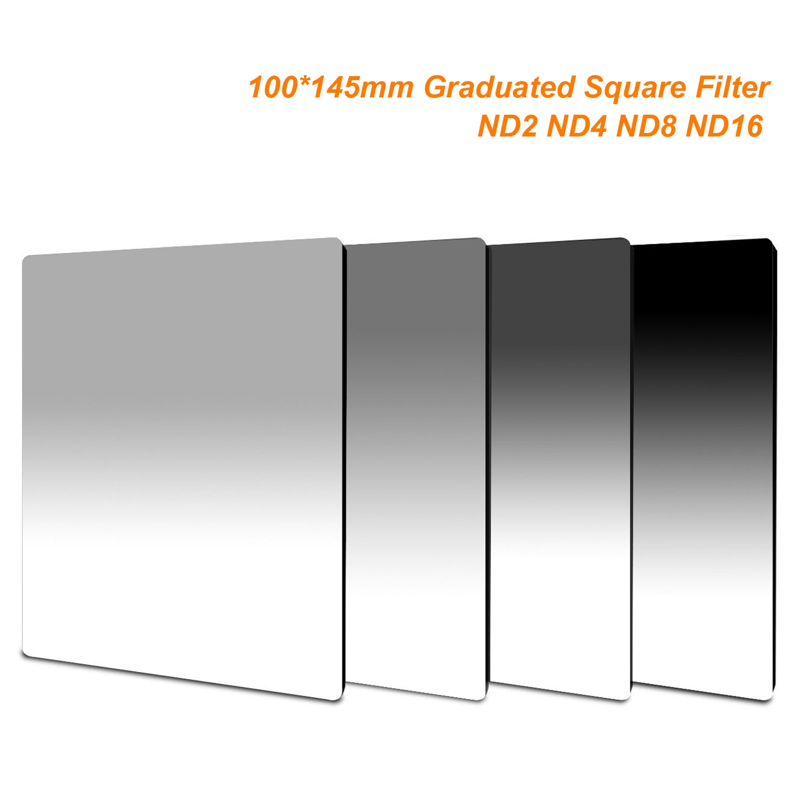 100mm x 145mm Afgestudeerd ND2 ND4 ND8 ND16 Neutrale Dichtheid 100*145mm Afgestudeerd Vierkante Filter voor lee Cokin Z serie