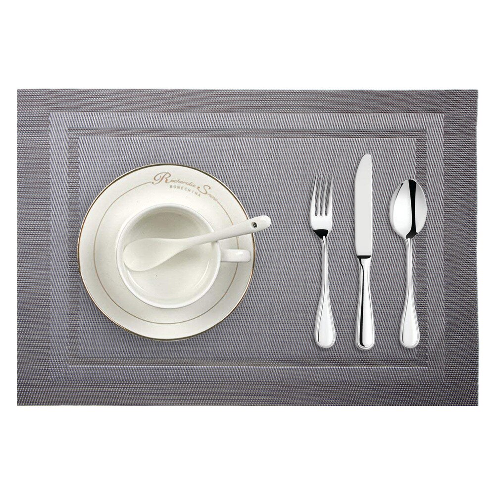 Tafel diner Placemat Geweven antislip PVC Isolatie Placemat Wasbaar Tafel Matten Voor Keuken d90808: kh