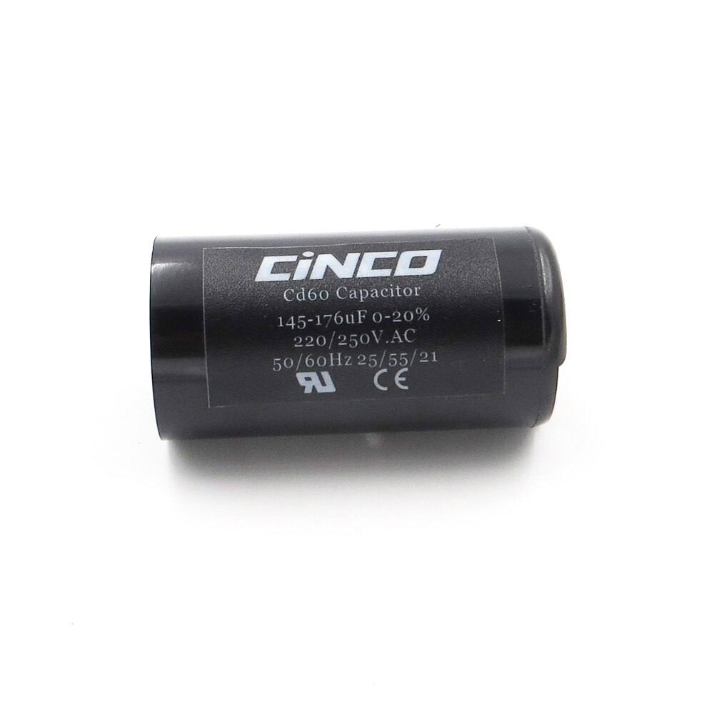 Compresor de aire 145-176MFD 220V 250V 275V CD60 condensador de inicio de lavadora 145-176 mf uf compresor 220VAC 250VAC