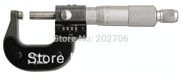 0-25mm micrometer with counter read digital Micrometer counter micrometer