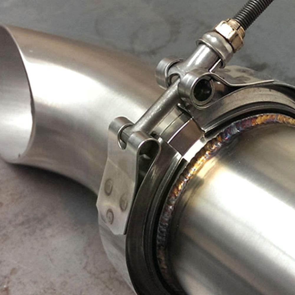 1pcs Universal Steel V-Band Turbo Downpipe Exhaust 2.5''/3''/3.5''/4'' Inch V-band Clamp Z5X3