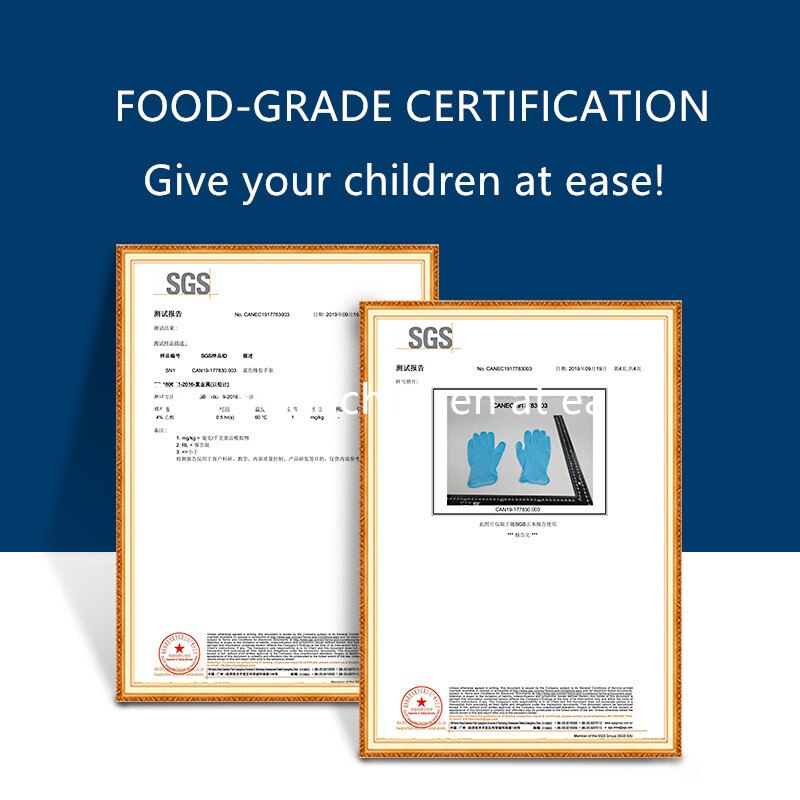 7-14t luvas de nitrilo crianças descartáveis crianças bebê látex pvc proteção inspeção borracha produto comestível bebê luvas estudante
