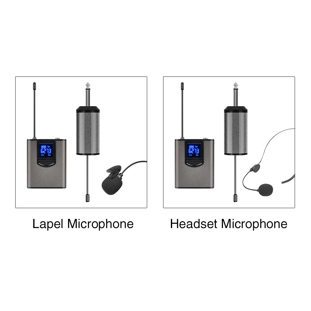 Kabelloses mikrofon für reden, ansteck-headset, uhf, hohe kompatibilität, freisprechfunktion, mini, tragbar