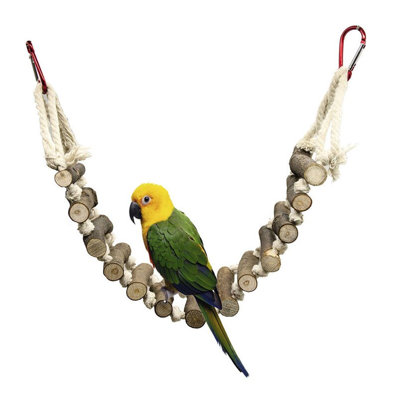 Houten Papegaai Speelgoed Vogel Stand Spelen Rack Schommel Hout Ring Voor Vogels Opknoping Speelgoed Met Vogel Accessoires Vogel Speelgoed Leveringen