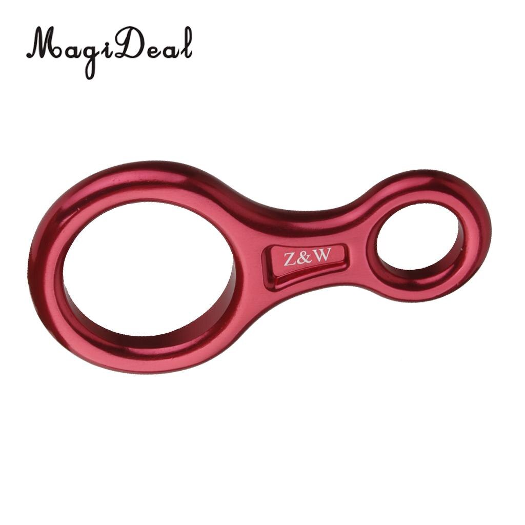 MagiDeal Figure 8 Mountaineering Climbing Rappelling Ring Belay Device 35KN for Tree Climbing Caving Camping Travell Accessory