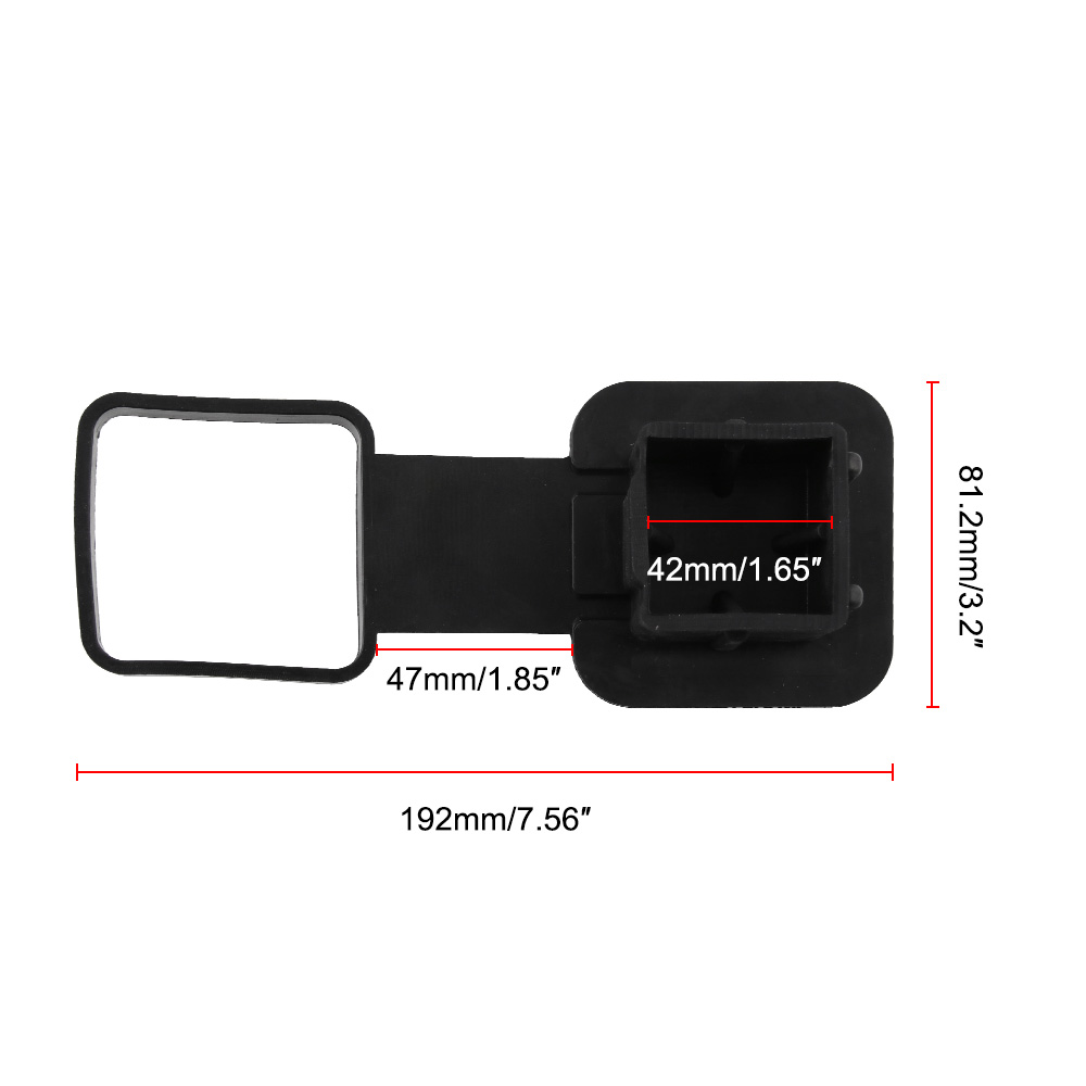 Hak przyczepy wtyczka nasadka rury ochraniacz wkładka holowniczy hak przyczepy pokrywa odbiorniki gumowe akcesoria samochodowe dla jeep Chevrolet Nissan