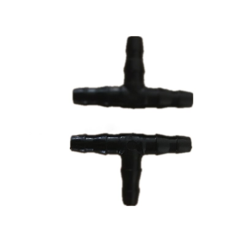 50 Pcs tee joint watering joint fittings home gardening supplies black plastic sprinkler irrigation fittings