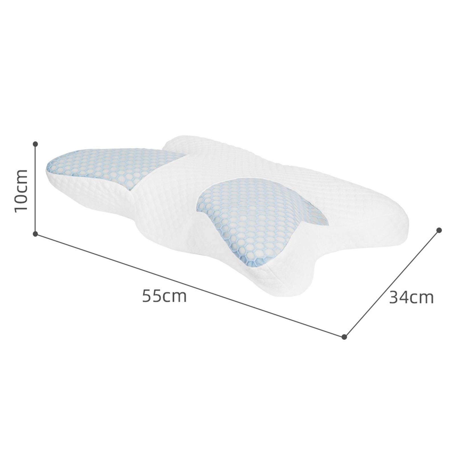 Cervical Memory Foam Pillow for Sleeping Orthopedic Neck Pillow with Contouring Neck Pain Ease for Side/Back/Stomach Sleeper
