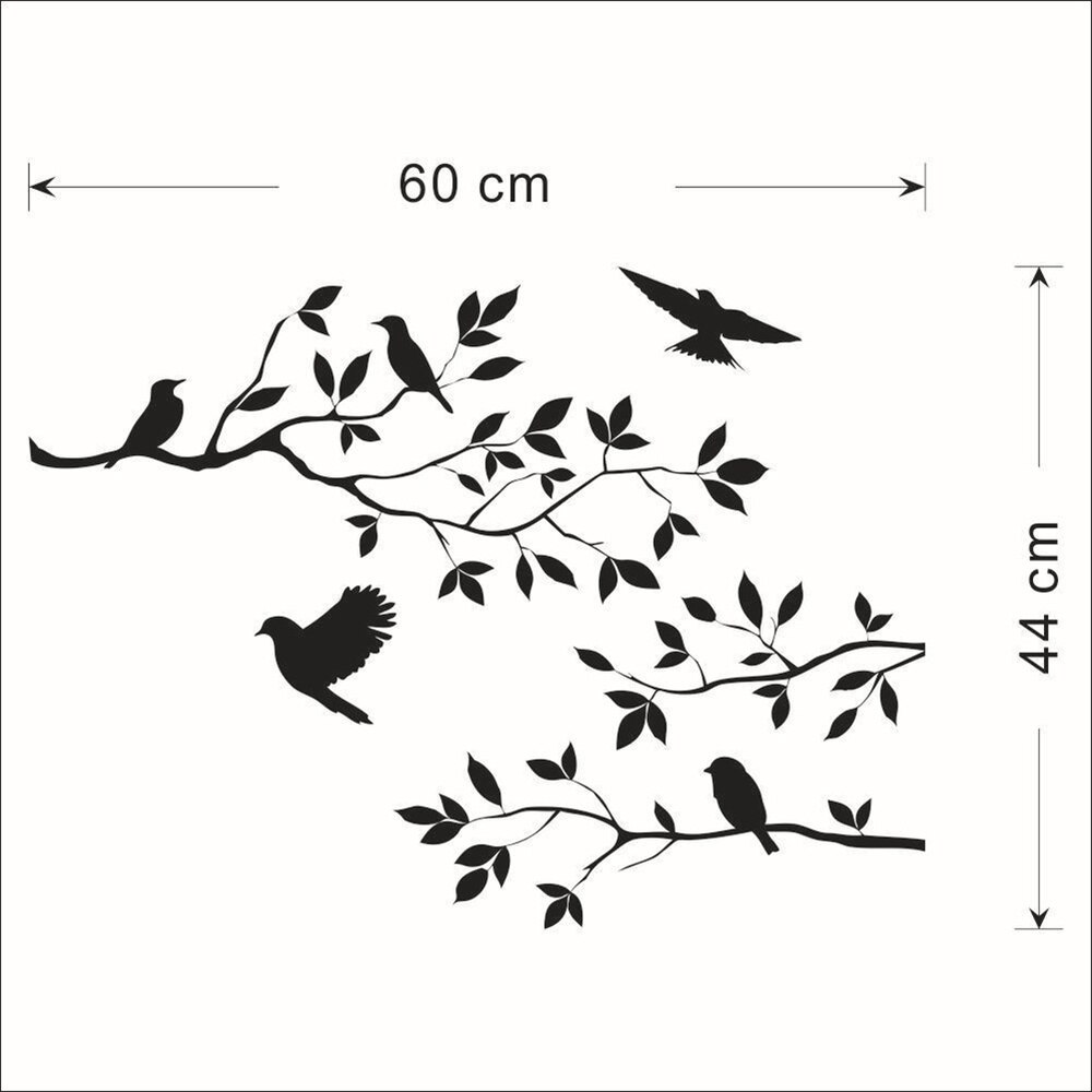 Boomtak Vogels Muursticker Vinyl Afneembare Art Muurstickers Voor Woonkamer Tv Sofa Achtergrond Decoratie