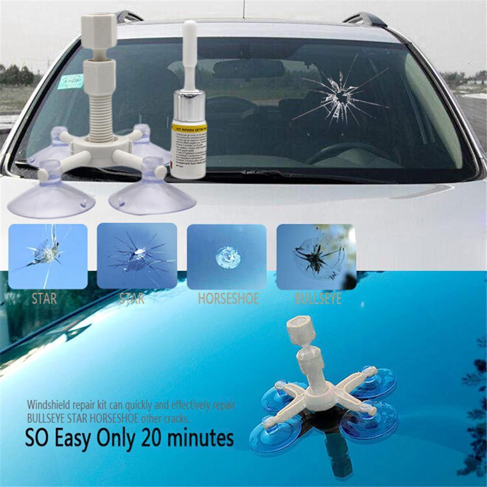 Car Windshield Repair Kit Chip Window Screen Crack Polishing Scratches Glass