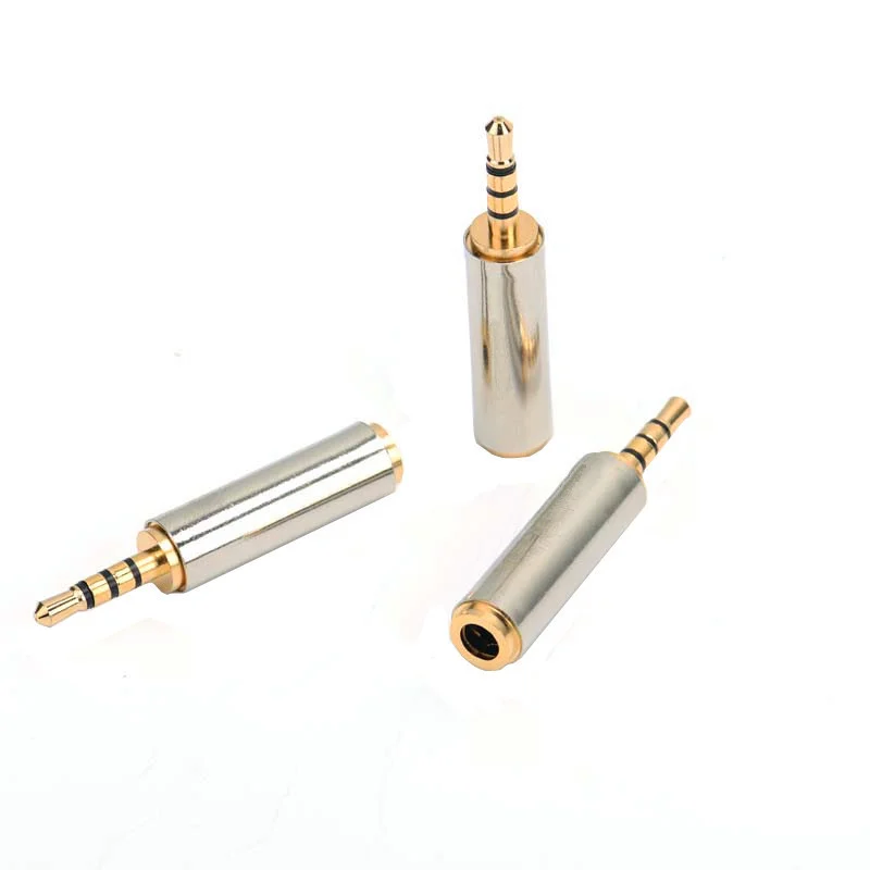 3.5mm to 2.5mm / 2.5 mm to 3.5 mm adapter konverter stereo lyd hodetelefonkontakt
