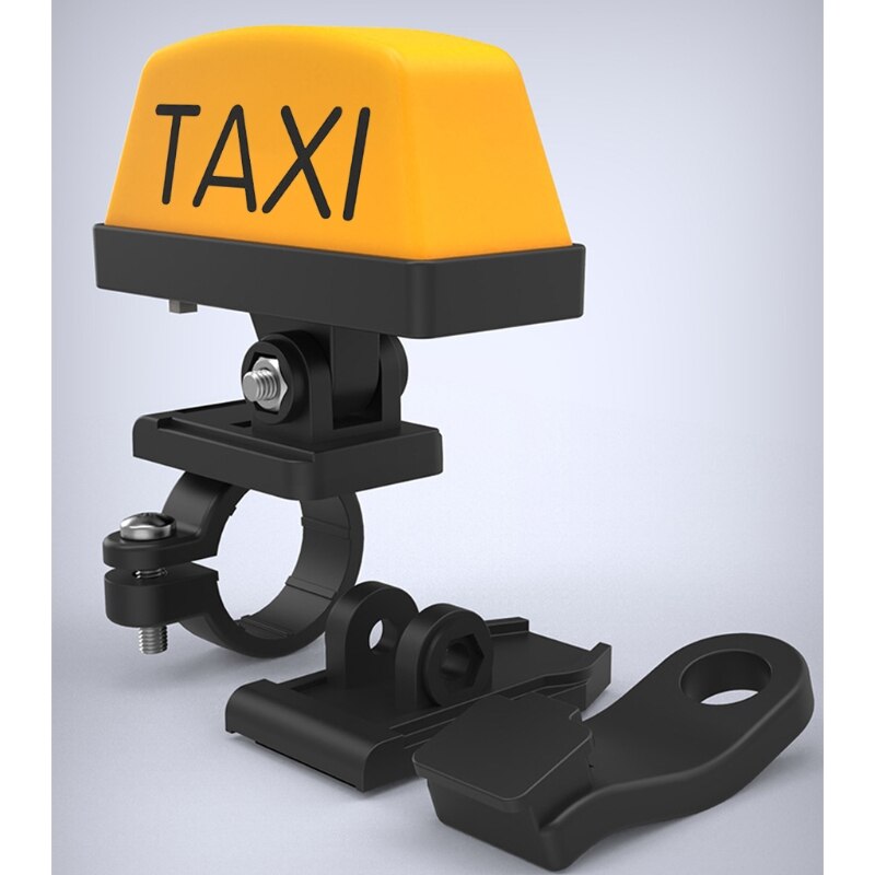 Motorfiets Decoratie Gemodificeerde Licht Verstelbare Handvat Helm Licht Usb Oplaadbare Waarschuwing Taxi Doos Sign Led Lamp