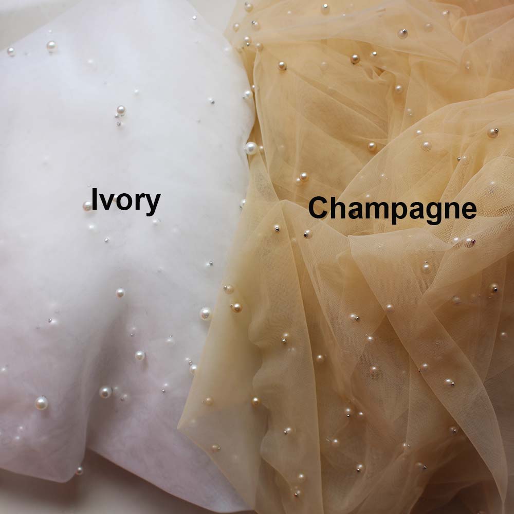 Champagner Perle Hochzeit Schleier mit Kamm Eine Schicht Braut Schleier mit Perlen SchöNe Braut Schleier Hochzeit Zubehör