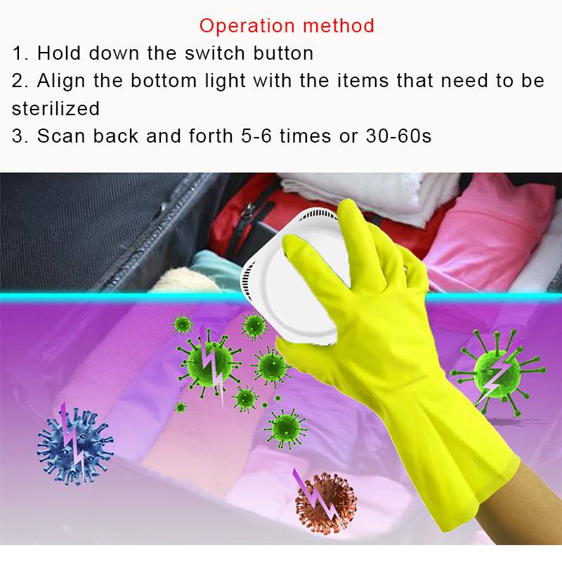 Handheld Uv Lamp Sterilisator Telefoon Sieraden Telefoons Cleaner Uv Sterilisator Desinfectie Lamp Ultraviolet Kiemdodende Licht Voor Masker