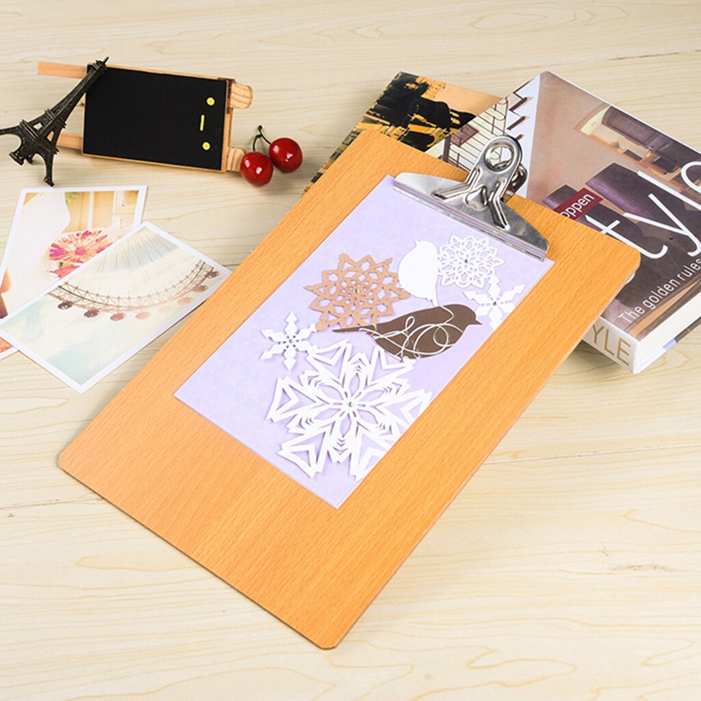 A5 Mini Wood Clipboard Compact & Handy , easy to organize, let you make to-do lists /take notes wherever you like