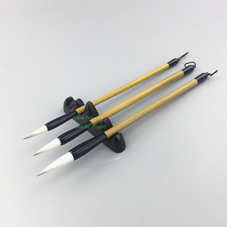 3 st/set kinesisk kalligrafi penslar penna skriva målarpensel bai yun jian hao kinesisk kalligrafi tillbehör