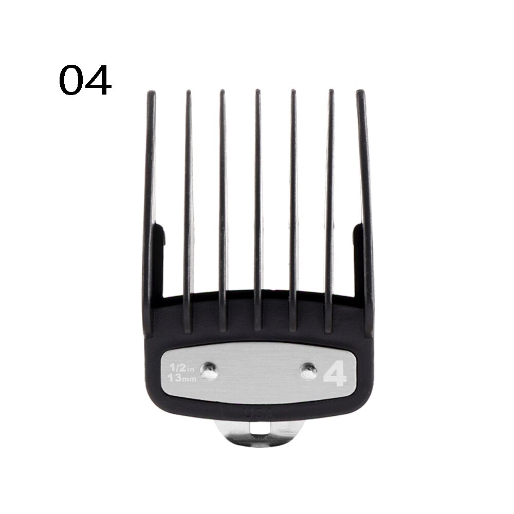 Cortapelos de para hombres, peine guía de corte, accesorio de 3-25mm, herramientas de peluquería universales profesionales, 10 piezas: 04