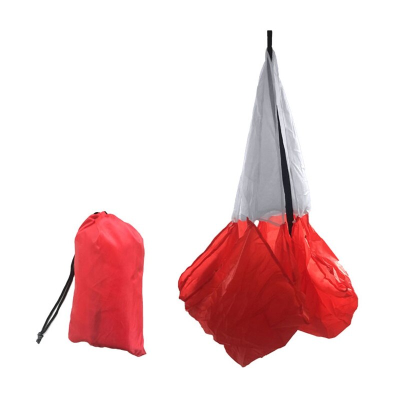 Running parachute Speed Training Parachute Running Resistance Exercise Chute Soccer Power Training Aids run Resistance Umbrella: Red