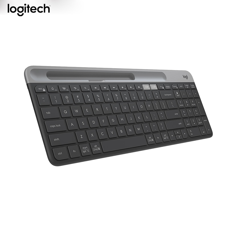 Logitech K580 2.4G clavier sans fil Ultra-mince Bluetooth claviers de bureau unifiant double multi-appareil pour tablette d'ordinateur