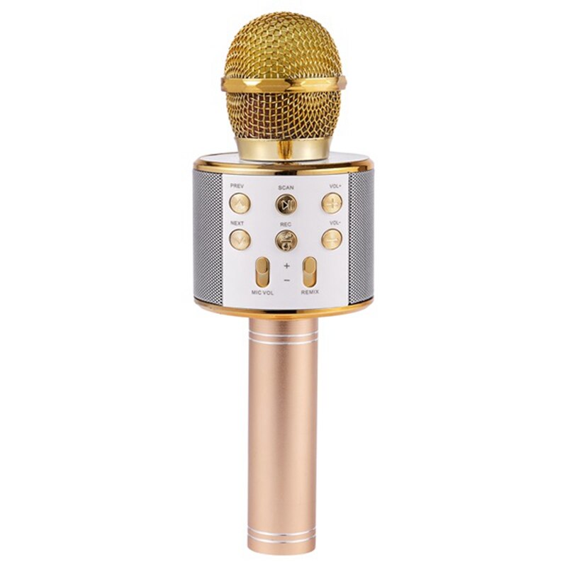 Kannettava bluetooth langaton karaoke mikrofoni puhelin soitin mikrofoni kaiutin tallentaa musiikkia ktv mikrofoni