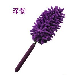 Plumero desmontable para techo de muebles de coche, Mini cepillo retráctil de fibra para limpieza de polvo, limpiador para el hogar: purple