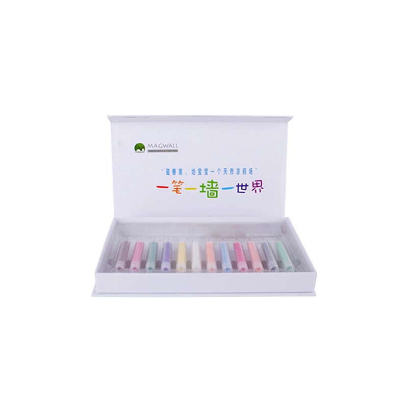 Dust free water-soluble chalk set 12 color durable dust free chalk
