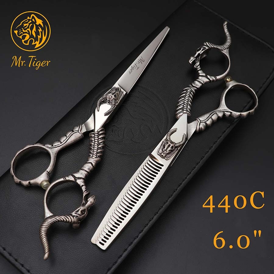 japan 440c frisør saks barber saks hår klippe saks sett salong hårklipp saks hårklipper