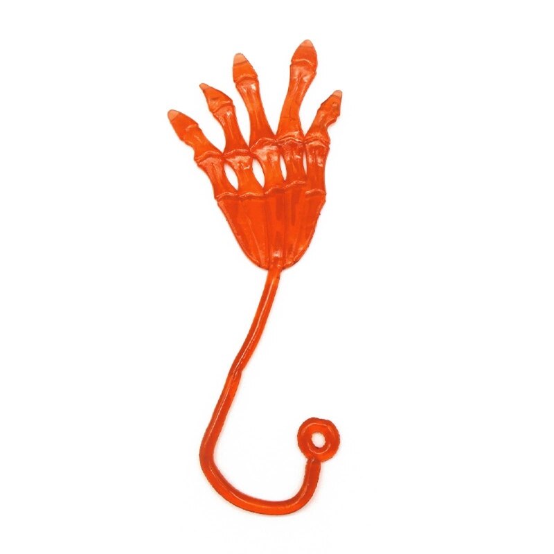 10 Stks/pak Stretchy Skeleton Palm Kleverige Handen Zintuiglijke Bendable Halloween Speelgoed