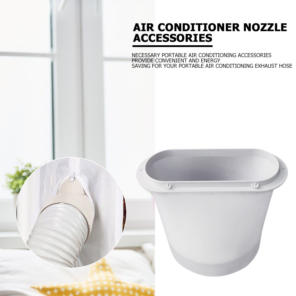 150mm bouche plate climatiseur tuyau d'échappement connecteur en plastique Ventilation Flexible climatiseur évent tuyau conduit sortie