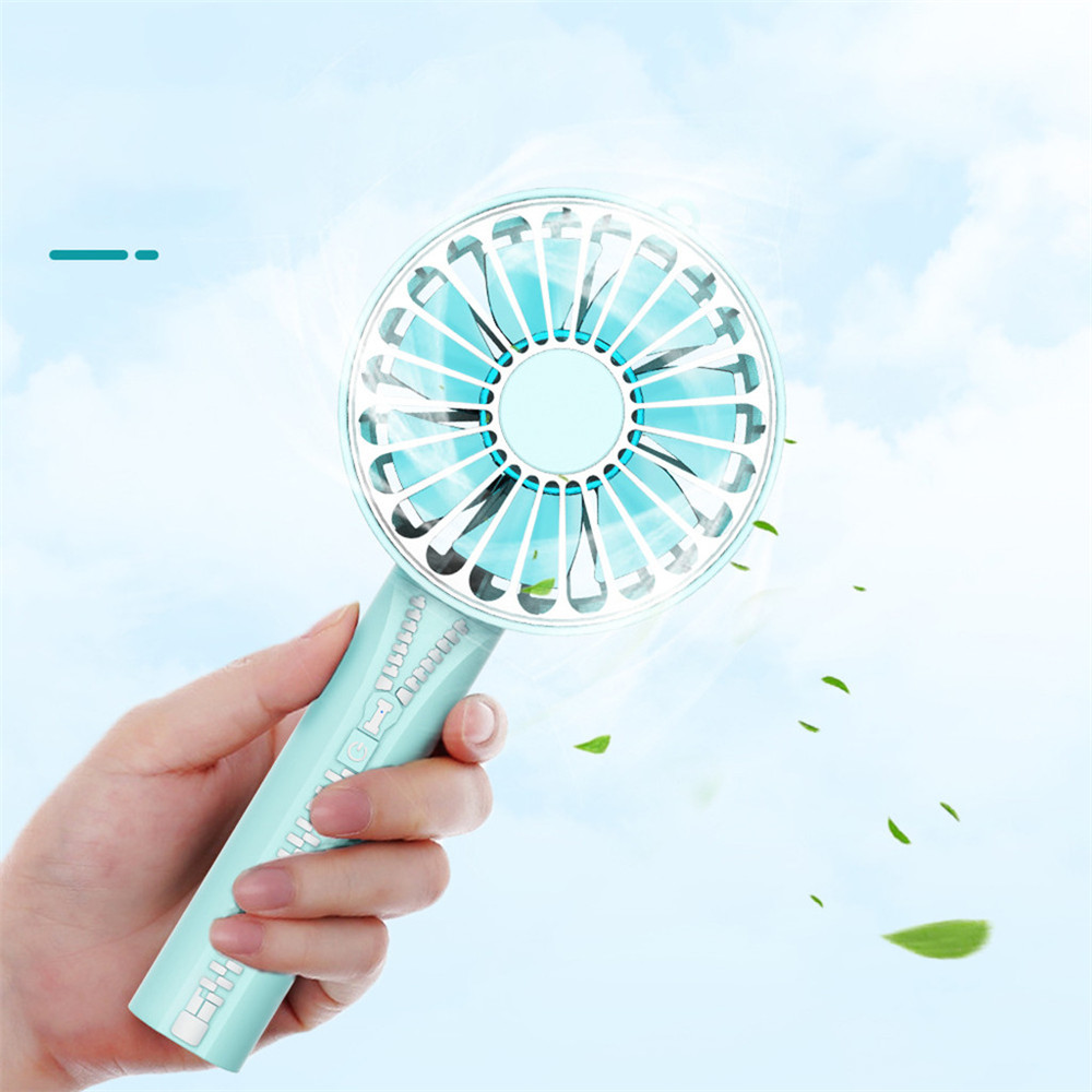 Multifunktions-reißverschlussventilator usb-ladegerät kleiner ventilator handheld im freien mini-make-up tragbarer mini-luftkühlerventilator con