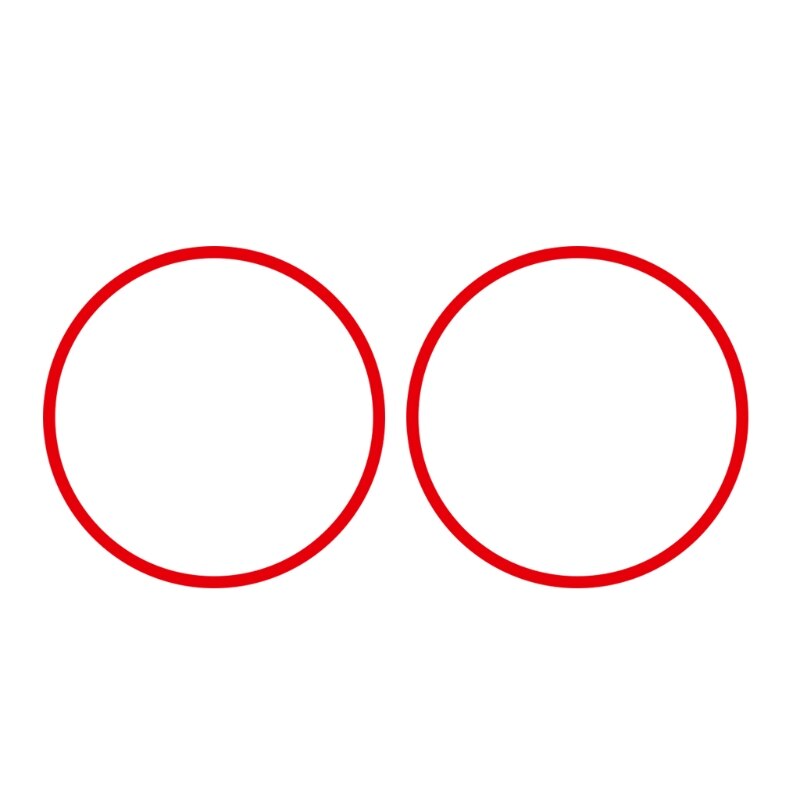 Scooter Wiel Hubs Beschermende Reflecterende Sticker Voor-Xiaomi Mijia M365 Pro Elektrische Scooter Voor M365 Scooter Onderdelen: Rood