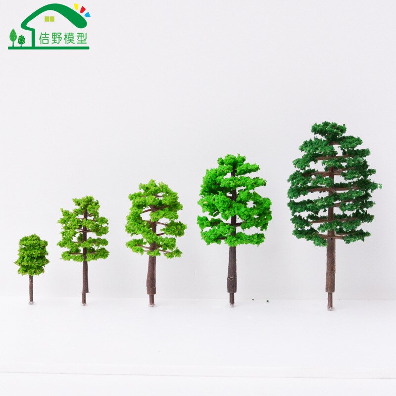 3-9cmdiy Architecture Sand Table Model Material Micro Landscape Decoration Model Sand Table Model Tree Plastic Street Trees: Tree Rod 9cm